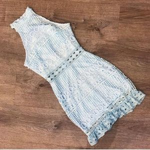 Parisian Blue Lace Dress